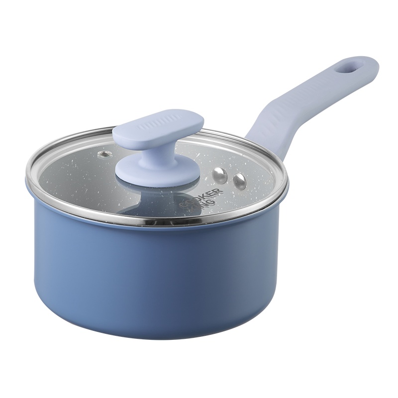 炊大皇辅食奶锅16cm健康不粘宝宝煮面煎蛋锅家用煎炸炖煮明火磁炉通用奶锅 N16D3