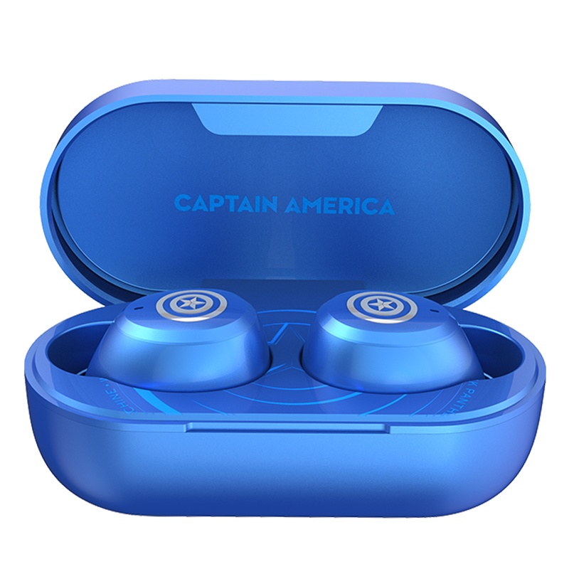 【漫威正版】（kupods）美国队长 酷我联名款珍藏版真无线TWS蓝牙耳机 智能降噪 苹果/安卓手机适配 蓝色
