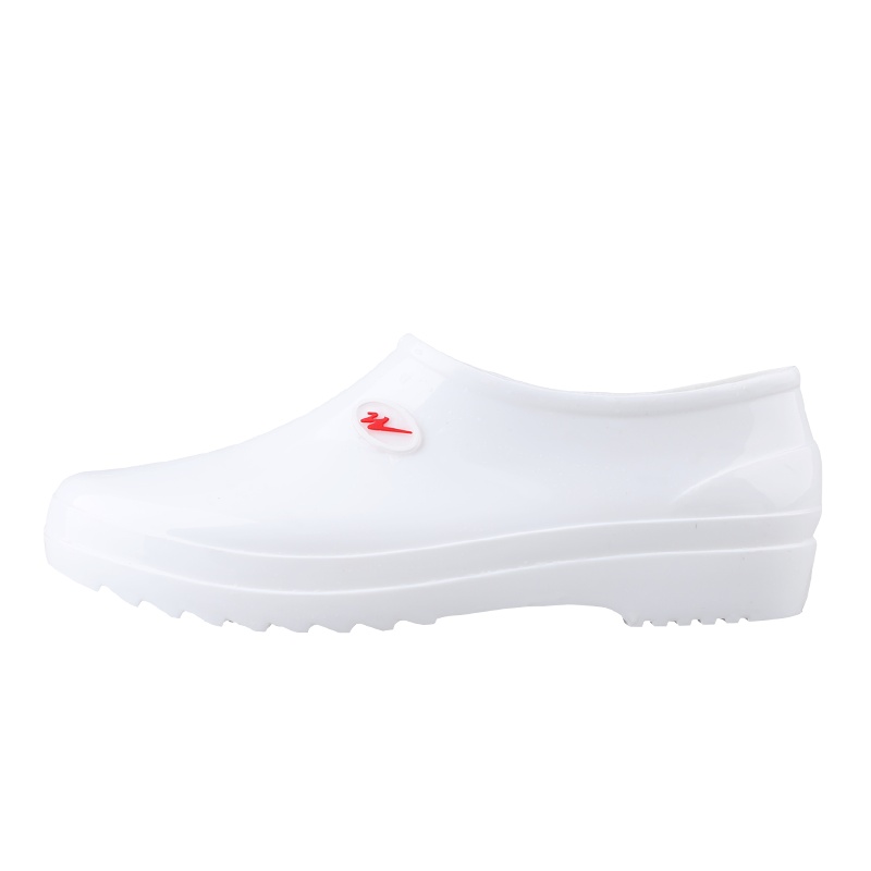 双星男士短筒食品雨鞋元宝口白色低帮橡胶底春秋女款防水耐又耐碱胶鞋DSA101/DSA820