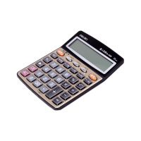 得力(deli)语音计算器1560(金色)单台装