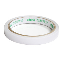 得力(deli) 30401双面胶 两面胶 棉纸双面胶 胶带 1.2cm宽(24卷/袋)