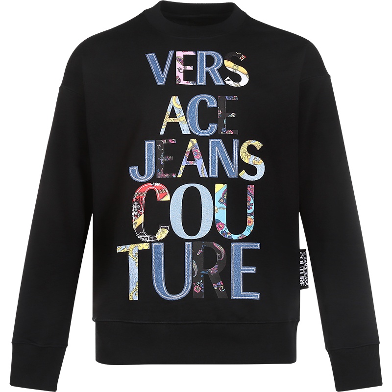 VERSACE JEANS COUTURE 范思哲 男士棉质圆领长袖卫衣运动衫 B7GZA7VF 30333