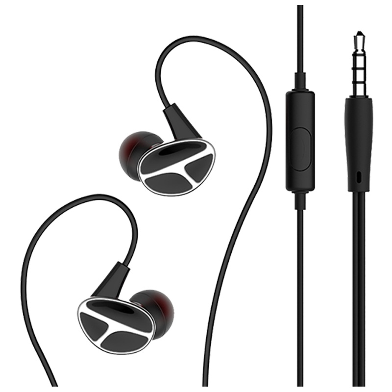 赛歌图 H5耳机有线入耳式耳麦音乐运动游戏吃鸡电脑手机iphone苹果vivo华为IQOO荣耀OPPO 黑色 3.5接口