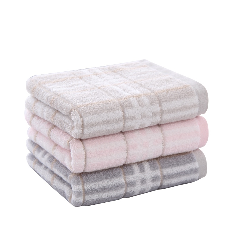 图强纯棉毛巾3条装 家用成人情侣男女儿童超柔软舒适全棉洗脸面巾