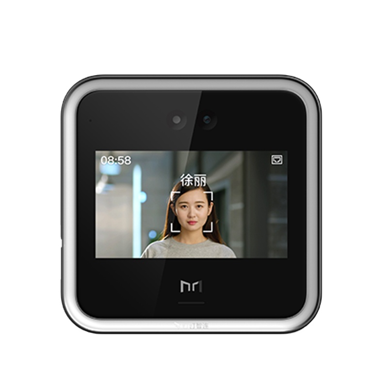 钉钉D2 考勤机 智能门禁机 钉钉智连 多功能企业办公人脸云考勤机一体机 黑色(测温一体版)