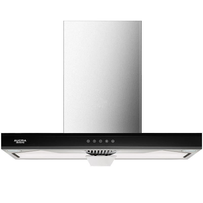 澳柯玛(AUCMA)CXW-245MT605触控式15立方大吸力顶吸欧式T型吸油烟机抽烟机壁挂不锈钢
