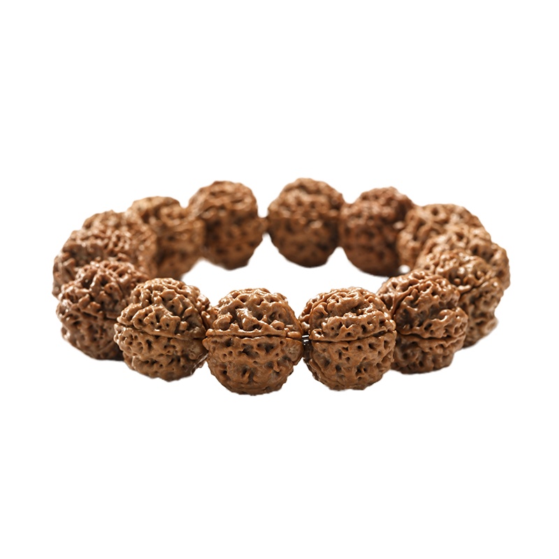 [梵心阁]尼泊尔大金刚菩提子手串男蜂窝爆肉五瓣似核桃文玩