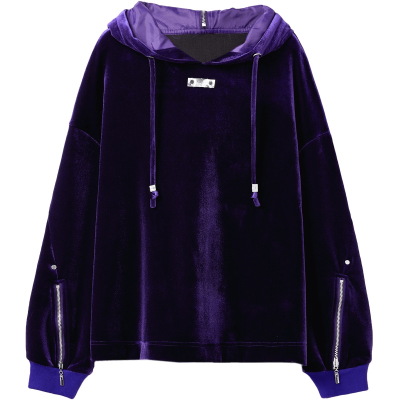 2019爱居兔秋季女装袖口拉链设计 卫衣