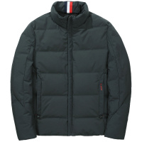 千纸鹤短款加热羽绒服男2019冬季新款韩版休闲男士连帽外套60263