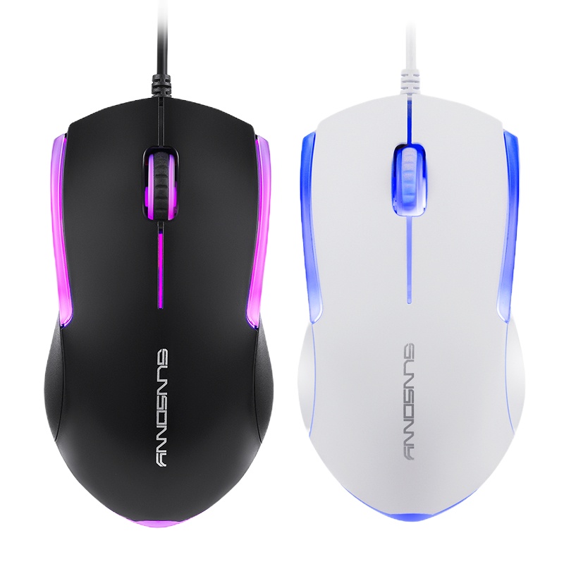 森松尼迷你可爱小巧电竞3D鼠标usb有线台式机笔记本通用家用商务办公网吧网咖电竞lol游戏家用