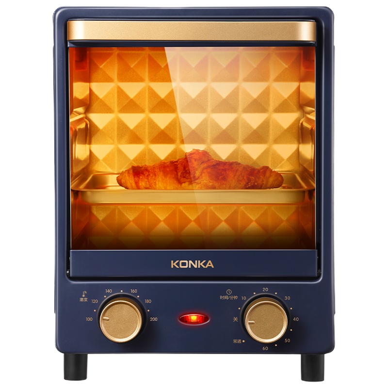 康佳电烤箱KAO-L12家用烘焙面包迷你小型12L升立式全自动多功能烘烤一体