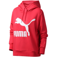 【自营】PUMA彪马女装运动服休闲LOGO款连帽针织卫衣595915