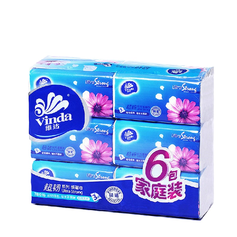 维达 V2239 130抽 三层小幅抽纸6包/提