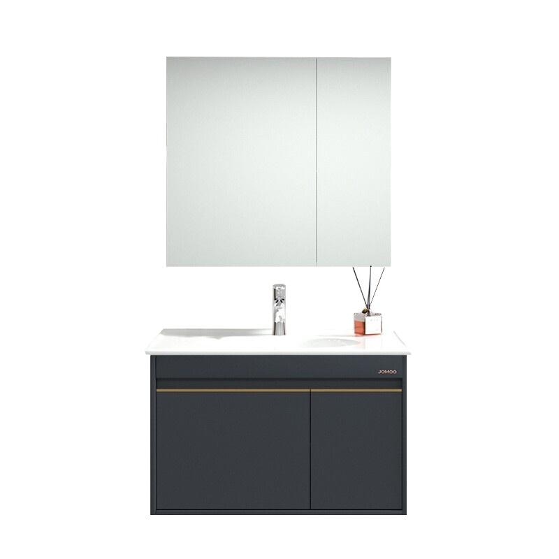 九牧卫浴官方旗舰轻奢浴室柜组合洗脸盆洗手盆组合洗漱台(不含龙头等配件)