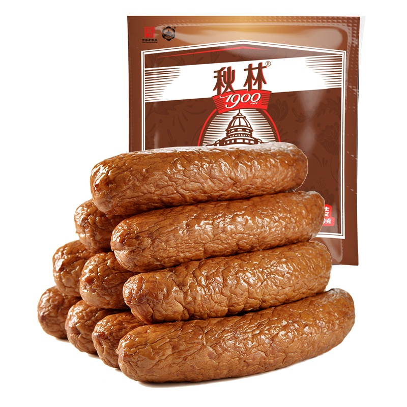 秋林里道斯 俄式红肠600g/袋 量贩装哈尔滨红肠休闲零食方便速食火腿肠开袋即食熟食香肠