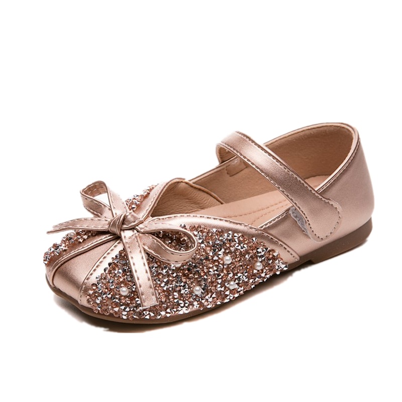 童鞋公主鞋女鞋蝴蝶结儿童柔软凉鞋橡胶透气魔术贴单鞋青少年新款夏季休闲鞋中小童宝宝鞋子布鞋