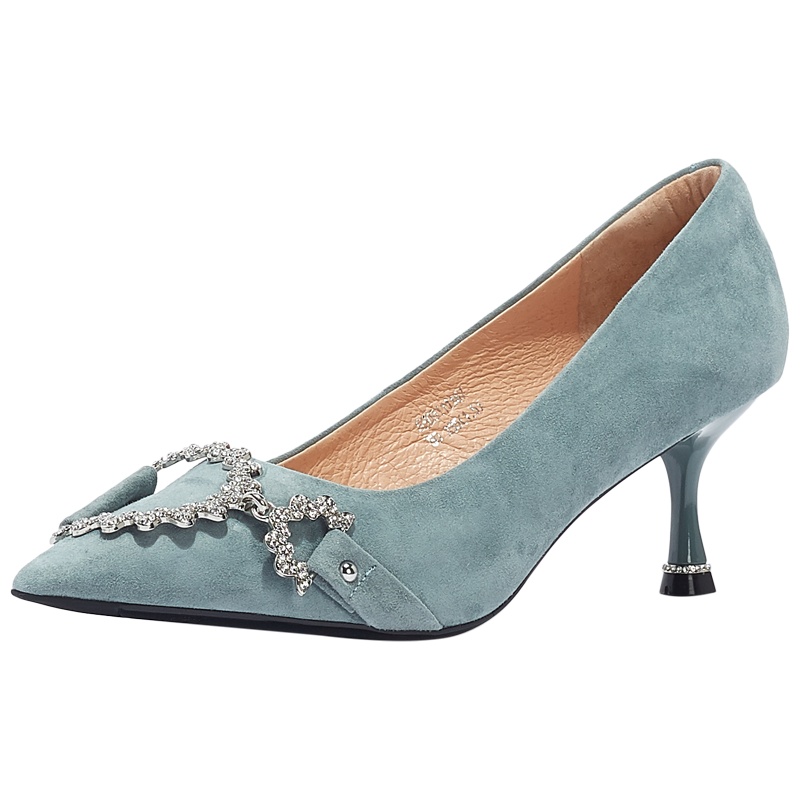 St&Sat/星期六纯色优雅高跟尖头通勤浅口单鞋女SS03111167