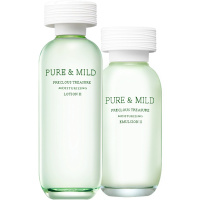 PURE&MILD泊美套装鲜纯珍萃面部护肤品水150ml+乳液120ml两件套滋润型保湿补水滋润官方旗舰店官网专柜正品