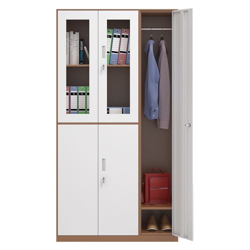 豫亨 办公家具窄边纯白套色更衣柜铁皮柜储物柜鞋柜碗柜书包柜财务柜更衣柜铁皮钢制员工柜储物柜金属柜