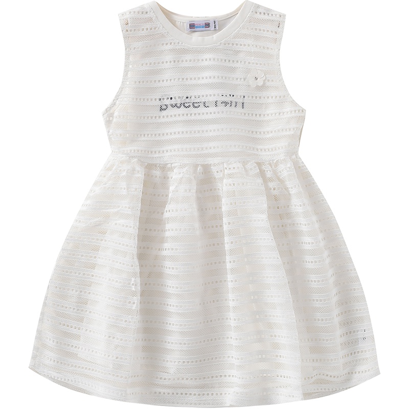 铅笔俱乐部童装2019夏装新款女童连衣裙中大童背心裙子儿童连衣裙