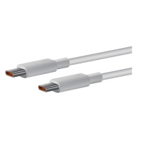 华为原装6A超级快充数据线双Type-C接口 Matebook 苹果笔记本电脑电源线 支持66W 白色 1.8m