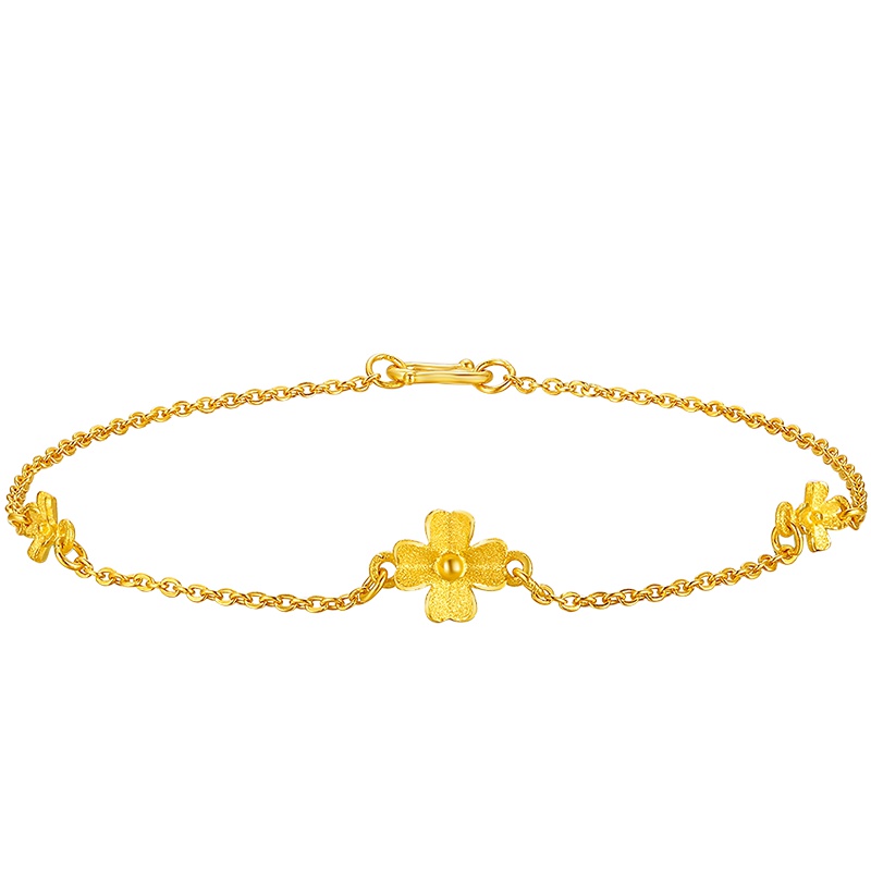 周六福 (ZHOULIUFU)珠宝黄金手链 999足金花瓣手链女士 计价AC071151