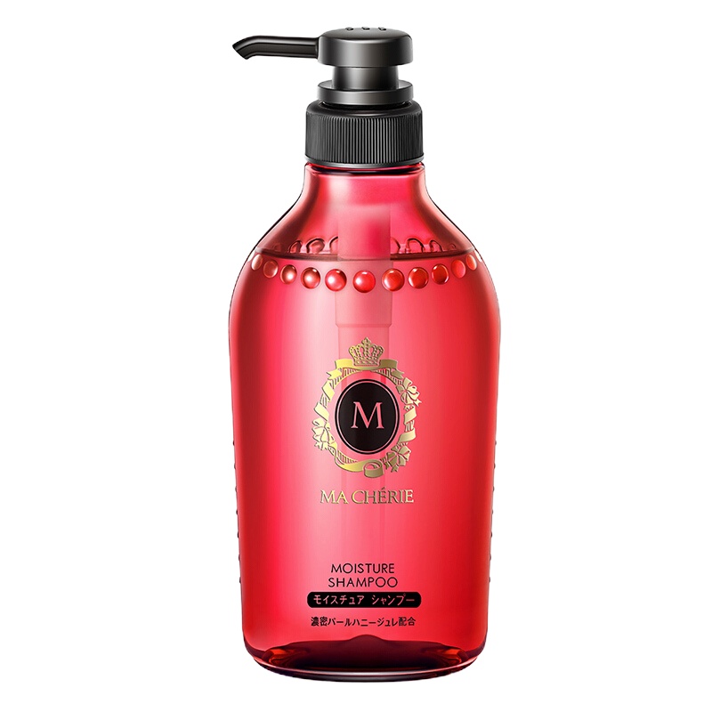 资生堂 玛馨妮(MA CHERIE)花语蜜润 洗发露(滋养丝滑)450ml(日本进口无硅油洗发水)