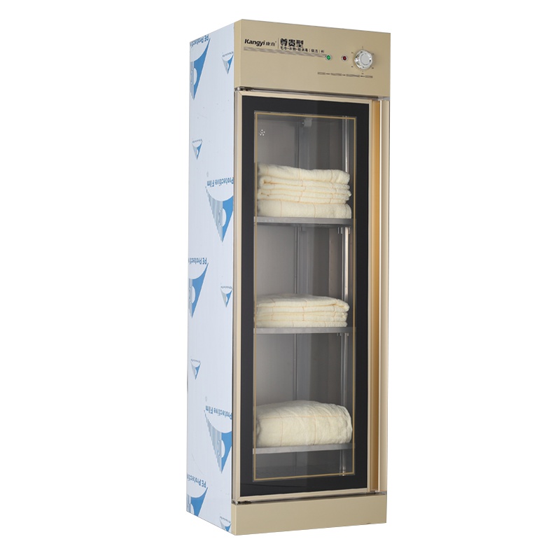 而派珍珠白彩钢面板拖鞋消毒柜商用立式单门毛巾消毒柜 紫外线臭氧红外线低温消毒 美容院会所宾馆桑拿家用衣物服装玩具消毒鞋柜