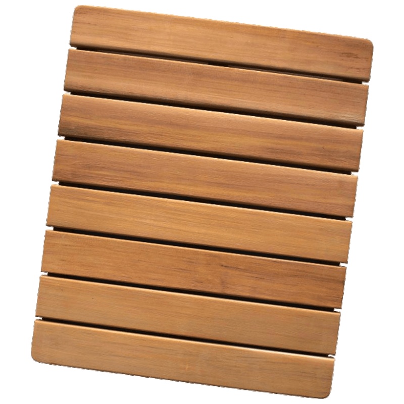 长形淋浴房地板防腐实木地垫浴室防滑垫定做卫生间隔水地台脚踏板安心抵