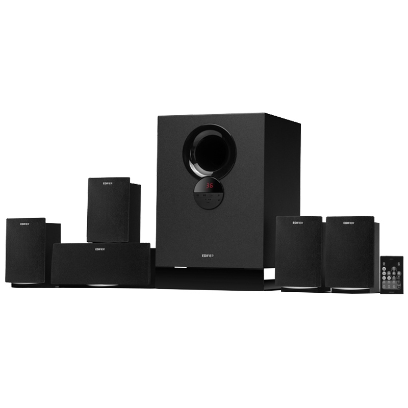 Edifier/漫步者 R501BT家庭影院5.1声道无线蓝牙笔记本音箱;蓝牙音箱;家居电视音响;HiFi音箱 黑色