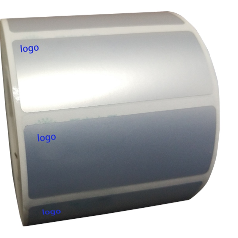 开仰(KAIYANG)PM-5020-S-GW预印logo亚银资产标签不干胶标签纸50*20mm/1000片/卷 银底