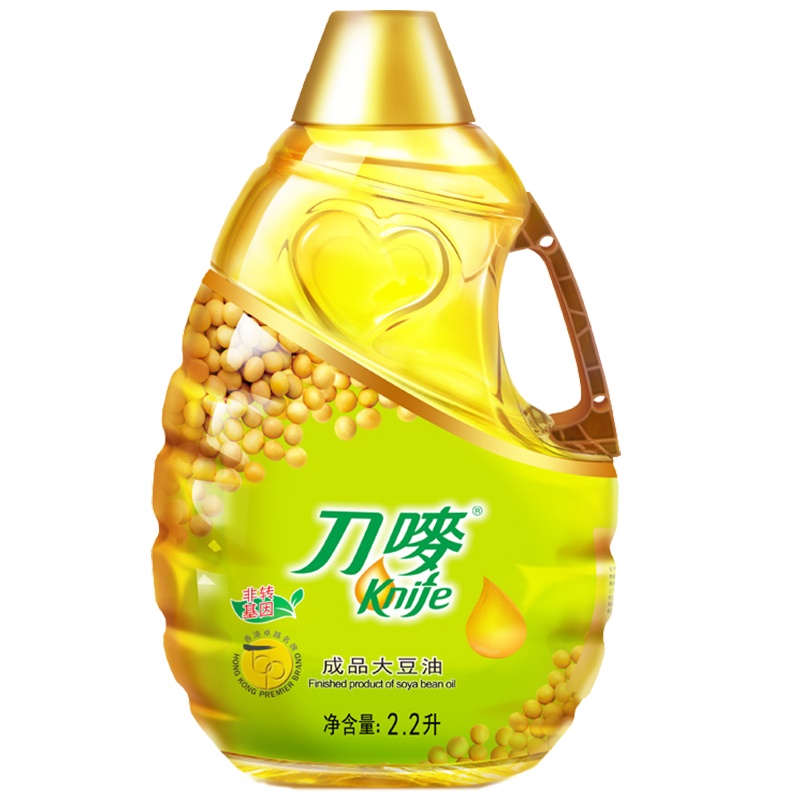 刀唛大豆油2.2L非转基因成品新品食用油小瓶桶装家用色拉油