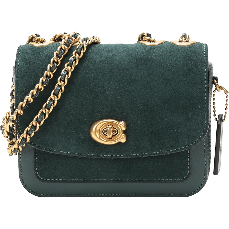 COACH 蔻驰 女士 专柜款MADISON系列皮革手提单肩斜挎包链条包16号迷你款 C0801