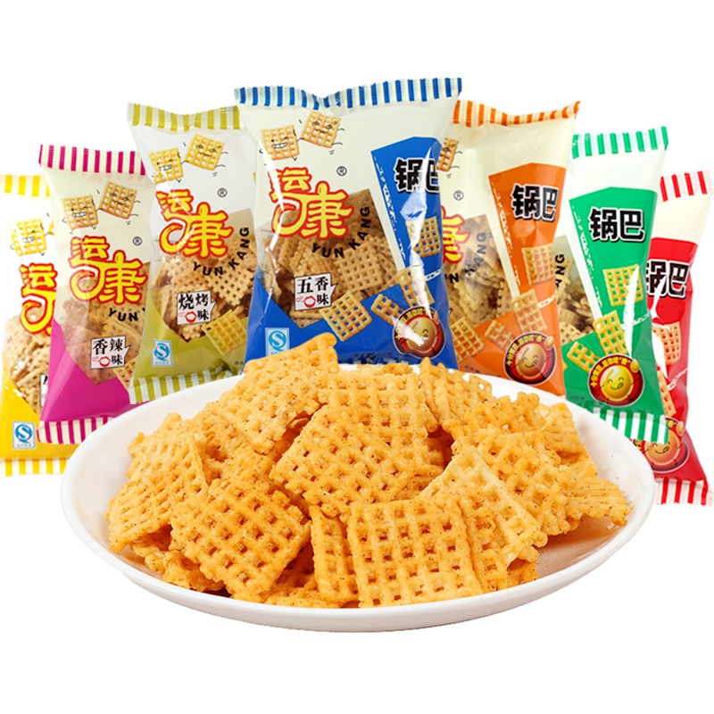 山西特产运康锅巴 102g*7袋 大米锅巴 多口味混装组合