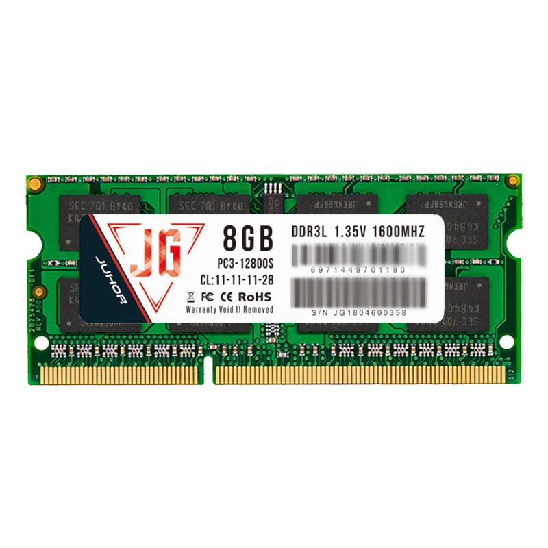 JUHOR玖合精工 低电压8G 1600 DDR3L 笔记本内存条1.35V