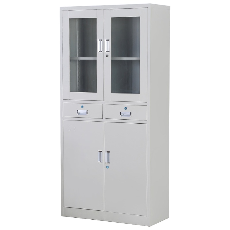 永格铁皮文件柜 钢制柜文件柜中二斗文件柜铁皮柜文件档案柜办公柜资料柜