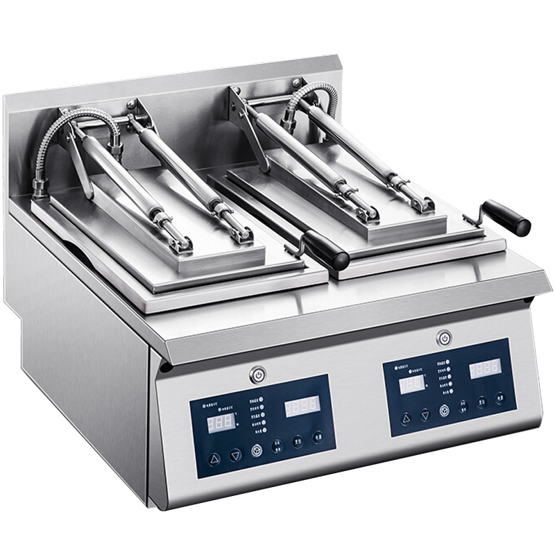 德玛仕 DEMASHI 双头电热煎饺机饺子机 煎扒葱油饼 PYJ-02