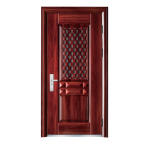 梵蒙 7公分钢质进户通风门纱网门中门防盗入户门带小门的门 带小窗 货号:7公分门中门