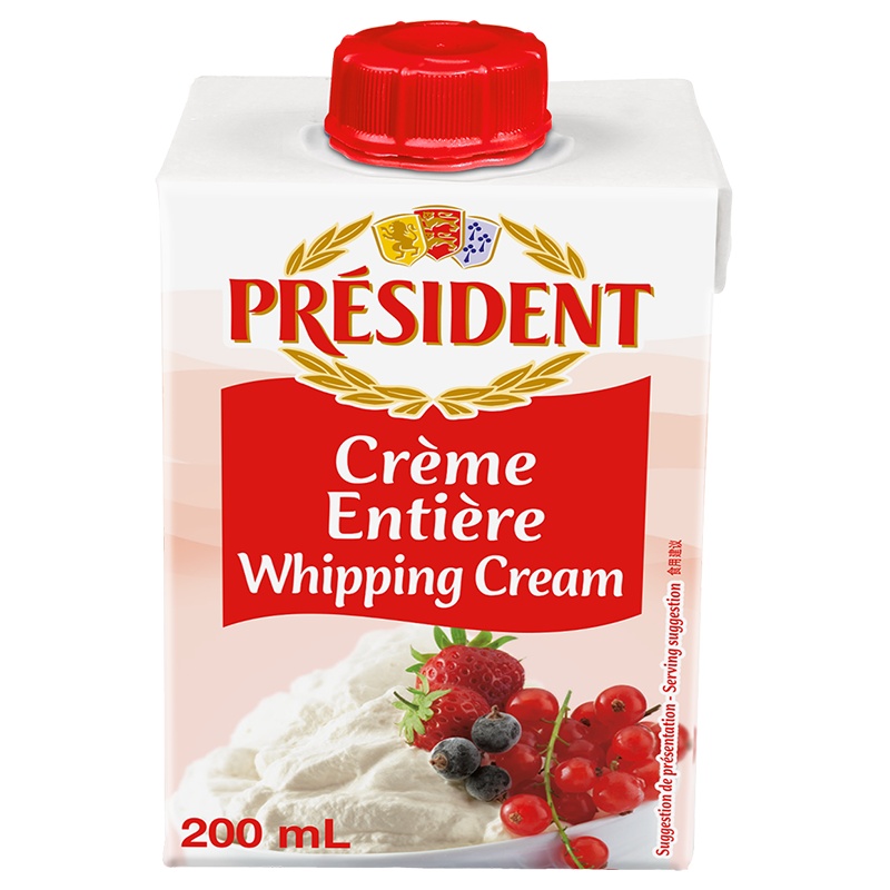 总统(President)稀奶油 淡奶油 200ml
