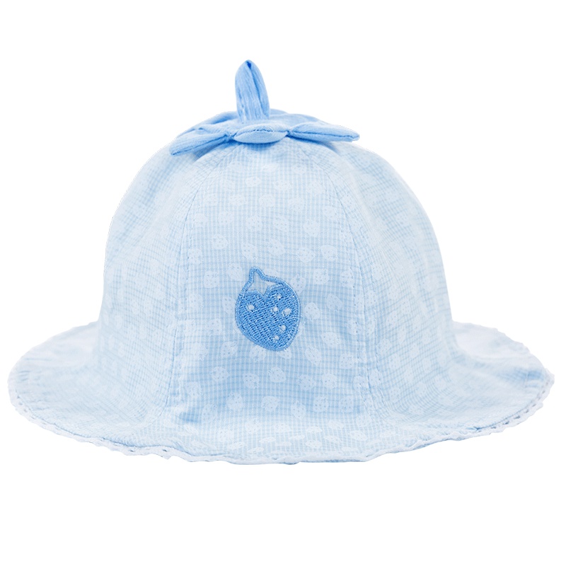 贝贝怡宝宝渔夫帽可爱洋气婴儿遮阳帽春夏薄款儿童太阳帽191P546