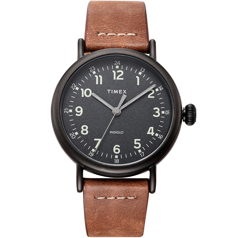 美国TIMEX天美时手表STANDARD系列简约经典休闲夜光皮带石英男士手表TW2T69300