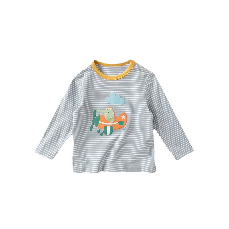 猫人儿童长袖t恤男童春秋女童上衣宝宝2021新款打底衫婴儿衣服