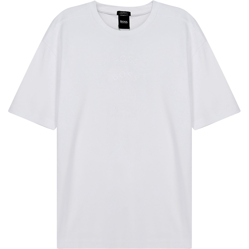 HUGO BOSS 雨果博斯 男士 棉质宽松版圆领短袖T恤 50443702