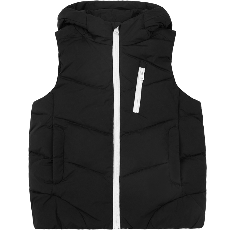 波司登童装新款男女童纯色运动连帽百搭中大童羽绒马甲