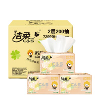 洁柔(C&S)抽纸 二层200抽*18包(箱)
