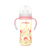 优优马骝 宽口径PPSU奶瓶MS2062 粉色