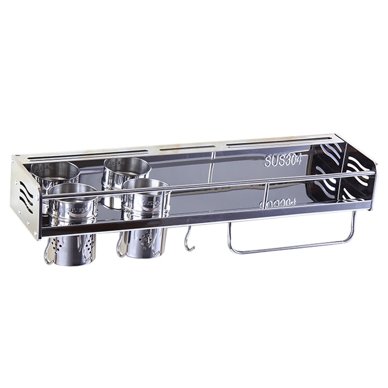 厨房挂架多功能置物架304不锈钢调料架刀具架子挂件厨具用品收纳架壁挂式