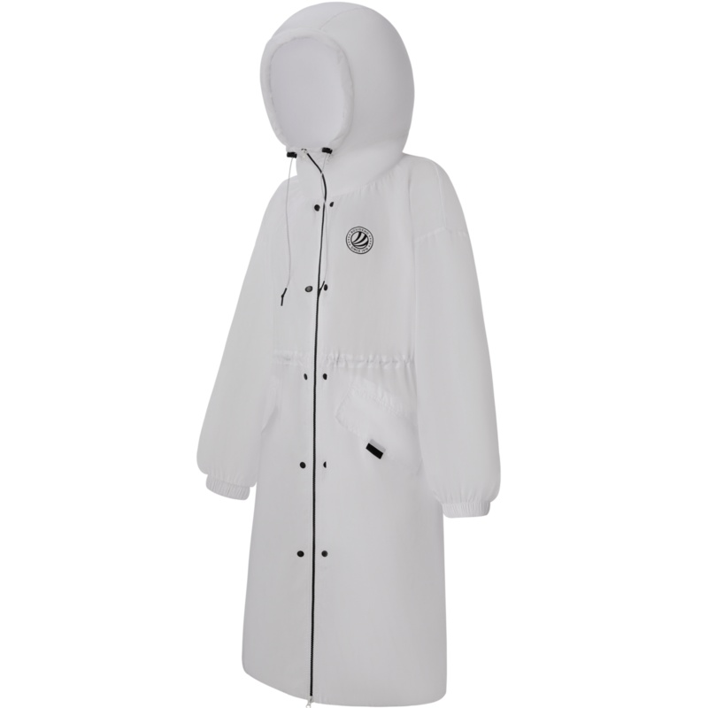 波司登2021新款女收腰连帽中长款透气修身薄风衣防晒衣B10523014