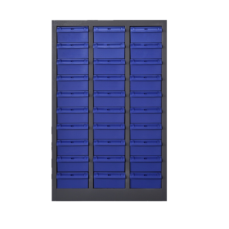 欧宝美零件柜文件收纳柜配件零件收纳柜螺丝元件盒蓝色