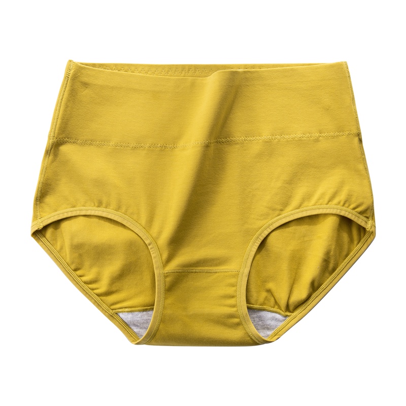 俞兆林3条装高腰内裤女纯色棉质高弹收腹裤显瘦舒适透气三角裤